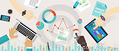 Bar Graph Chart Data Information Infographic Vector Illustration