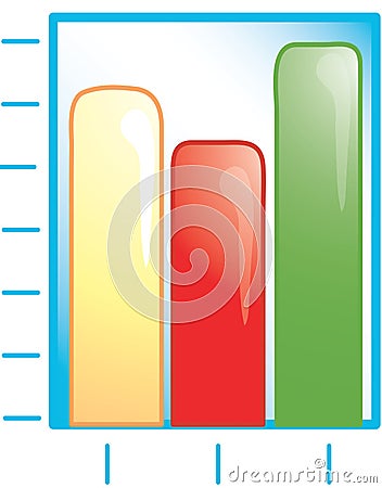 Bar graph Icon Vector Illustration