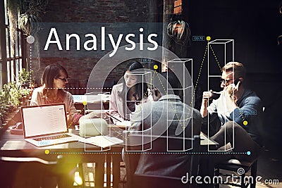 Bar Graph Statistics Analysis Business Concept Stock Photo