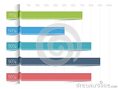 Bar Graph Template Vector Illustration