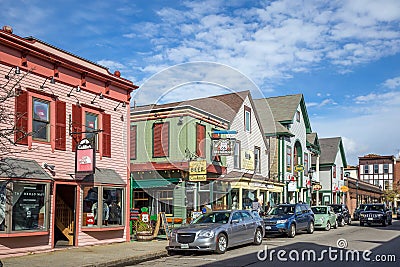 Bar Harbor in Maine Editorial Stock Photo