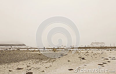 Bar Island in Bar Harbor, Maine Stock Photo