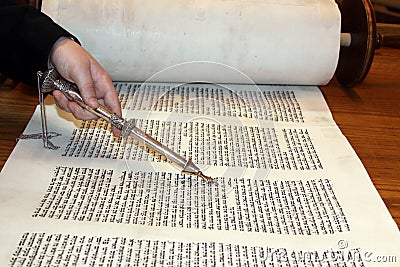 Bar Mitzvah Torah Portion Stock Photo