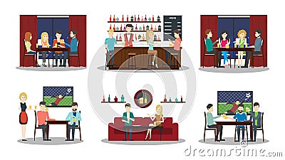 Bar set. Vector Illustration