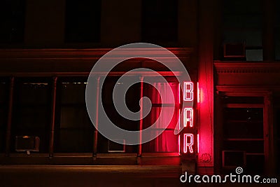 Bar Sign Stock Photo