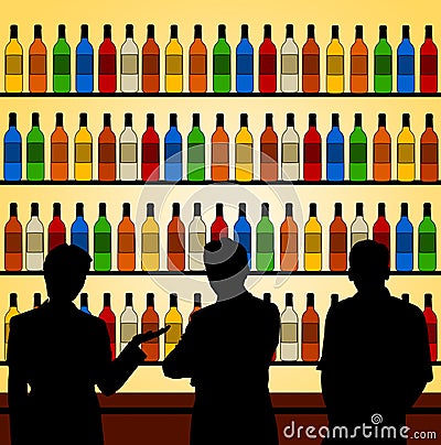 Bar talk Stock Photo