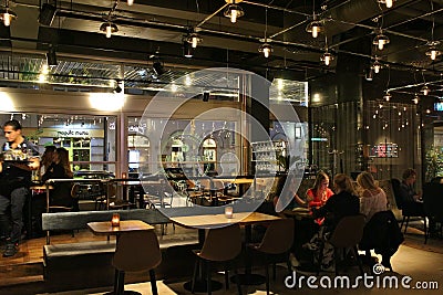 The bar Tap Room Kungsholmen Editorial Stock Photo