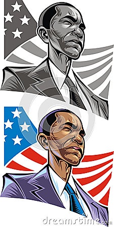 Barack Obama Vector Illustration