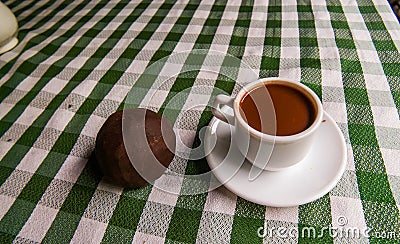 Chorote, traditional chocolate brew of Barcoa, Cuba Stock Photo