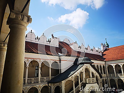 Baranow Sandomierski palace, Poland Editorial Stock Photo