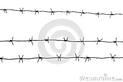 Barb wire Stock Photo