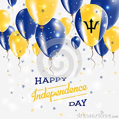 Barbados Vector Patriotic Poster. Independence. Vector Illustration