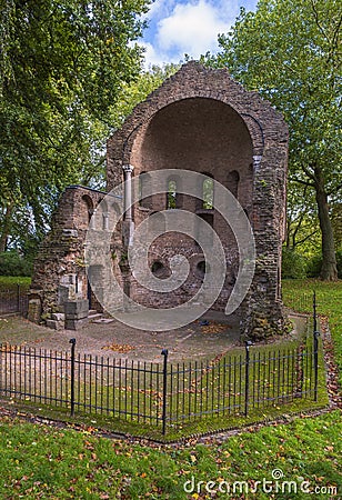The Barbarossa ruins in Nijmegen NL Stock Photo