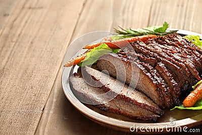 Barbecue beef brisket Stock Photo