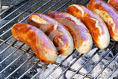 Barbecue bratwurst Stock Photo