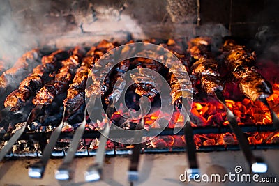 Barbecue grill Stock Photo