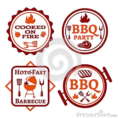 Barbecue logo Vector Illustration