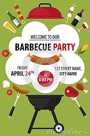 Barbecue party Vector Illustration