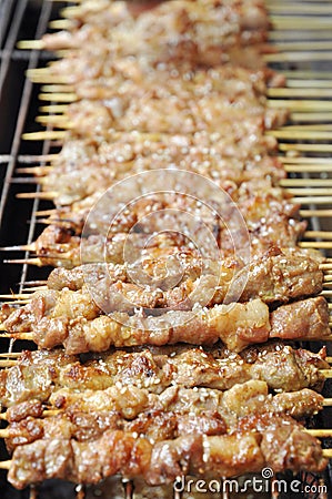 Barbecue on skewer Stock Photo