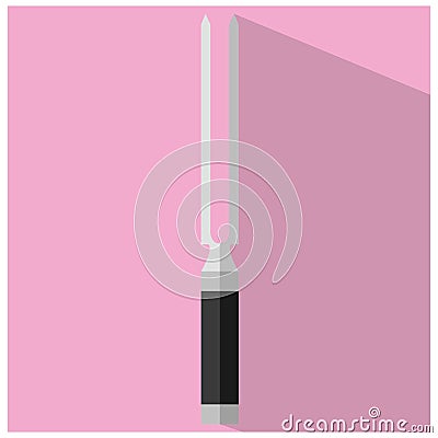 barbecue skewer. Vector illustration decorative design Vector Illustration