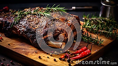 Barbecued Pulled Pork Stock Photo