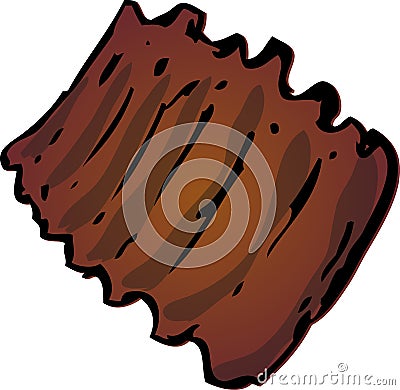 Barbecued ribs Vector Illustration