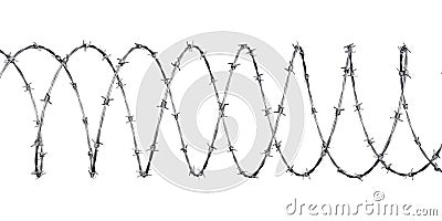 Barbed wire Stock Photo