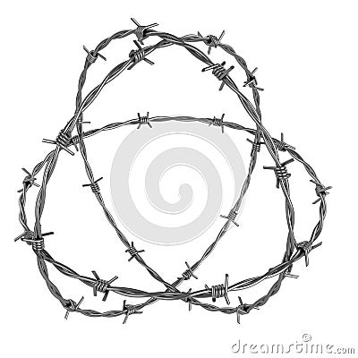 Barbed wire Cartoon Illustration