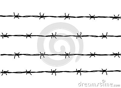 Barbed wire Stock Photo