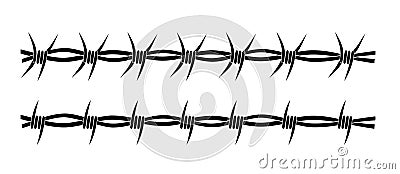 Barbed wire Vector Illustration