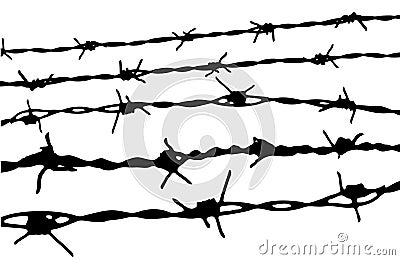 Barbed wire Vector Illustration