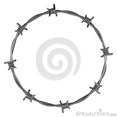 Barbed wire Cartoon Illustration