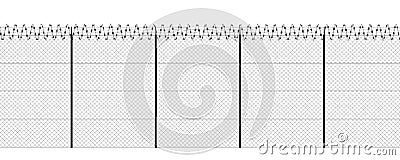 Barbed wire and fence, front view of a wire mesh, black and white. White background and drawing in black Stock Photo