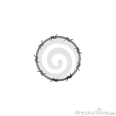 Barbed wire illustration vector Vector Illustration