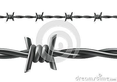 Barbed wire seamless vector Vector Illustration