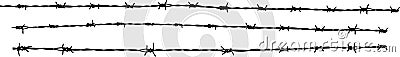 Barbed wire Vector Illustration