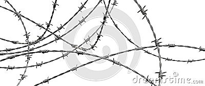 Barbed wire Stock Photo