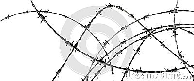 Barbed wire Stock Photo