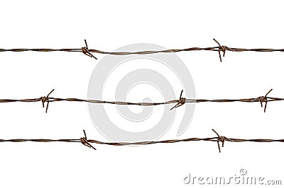 Barbed wires Stock Photo