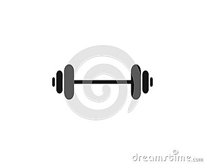 Barbel, Dumbbell Gym Icon Logo Template gym Badge, Fitness Logo Vector Illustration