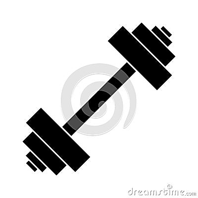 Barbell vector icon Vector Illustration