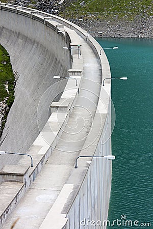 Barbellino dam and artificial lake, Alps Orobie, Bergamo, Stock Photo