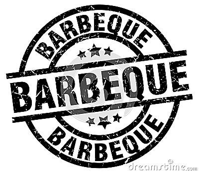 barbeque stamp Vector Illustration