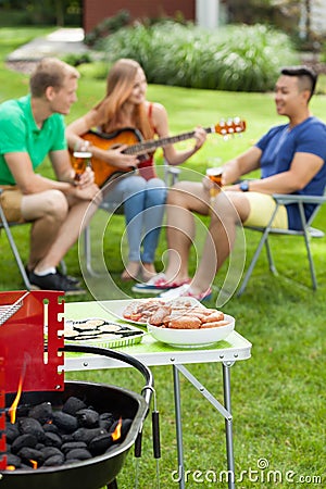Barbeque party Stock Photo