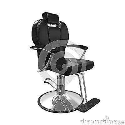 Barber Chair Isolated Stock Photo