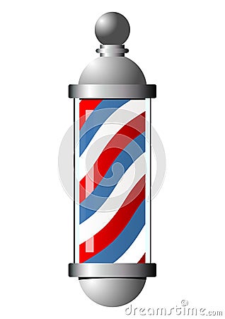 Barber pole Vector Illustration