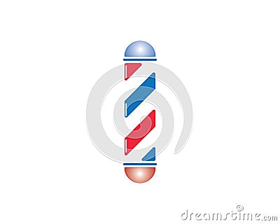 barber pole icon vecto Vector Illustration