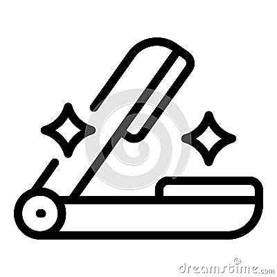 Barber razor icon outline vector. Barbershop blade Vector Illustration