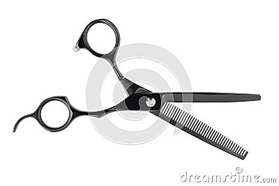 Barber scissors tapering Stock Photo