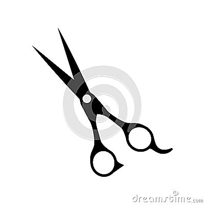 Barber shop scissors icon Vector Illustration